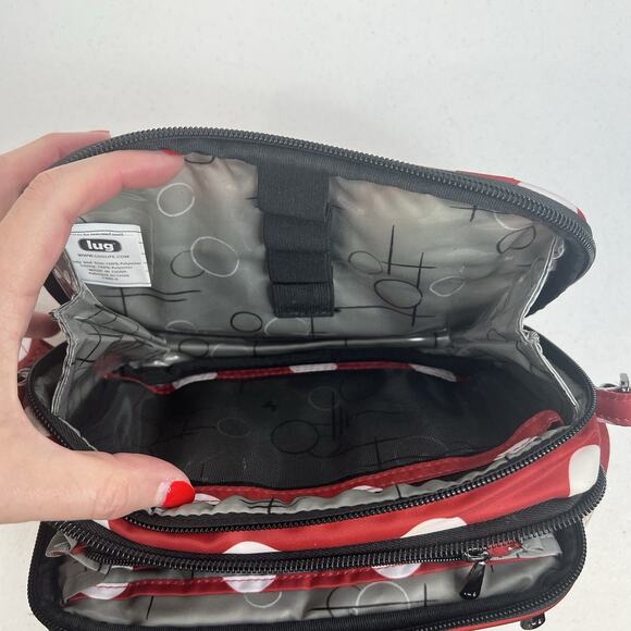 Lug Coupe XL Convertible Crossbody Fanny Pack Belt Hip Bag Minnie Red White Dot - Picture 12 of 16